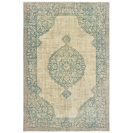 Oriental Weavers 9 ft. 10 in. x 12 ft. 10 in. Raleigh Rectangular Area Rug Ivory R099J5300390ST
